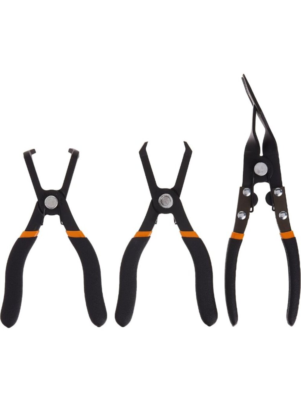 3-Piece Body Clip Plier Set for Auto Repair, Precision Grip & Durable Design